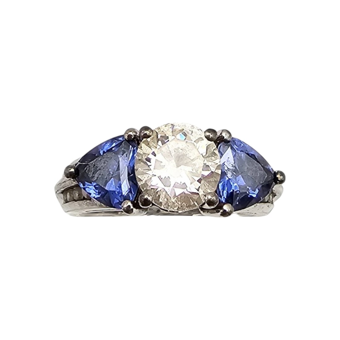 Kk Cubic Zirconia Sterling Silver Cocktail Ring Size 5.75 5.1 G: Kk Cubic Zirconia Sterling Silver Cocktail Ring Size 5.75 5.1 G
