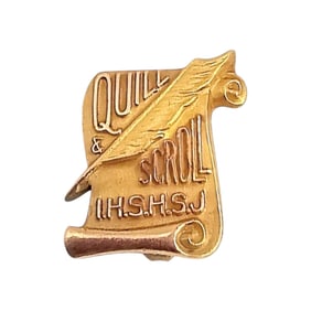 LGB 10K Gold Filled Quill Scroll Pin 1.7 G