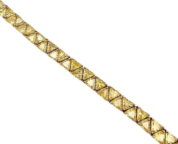 Ross Simons Cubic Zirconia Gold Over Sterling Silver Tennis Bracelet 20 G