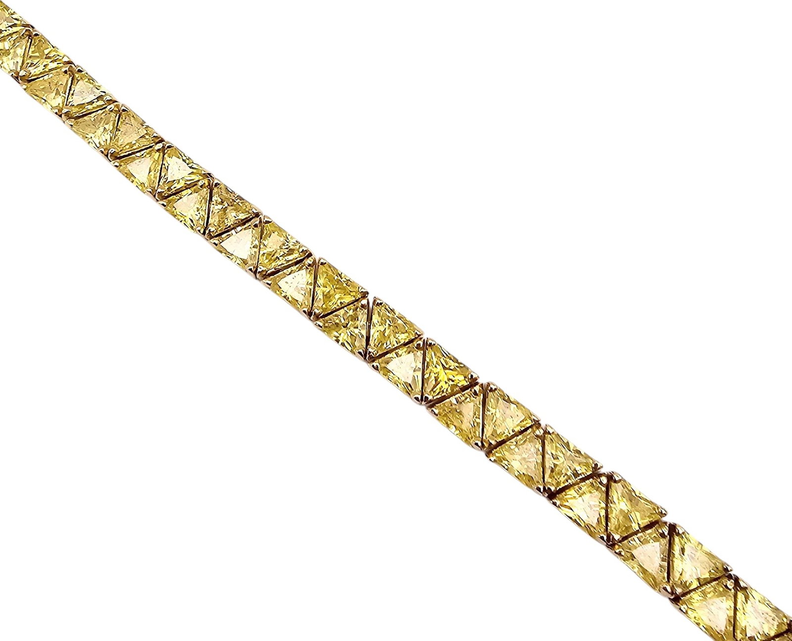Ross Simons Cubic Zirconia Gold Over Sterling Silver Tennis Bracelet 20 G: Ross Simons Cubic Zirconia Gold Over Sterling Silver Tennis Bracelet 20 G