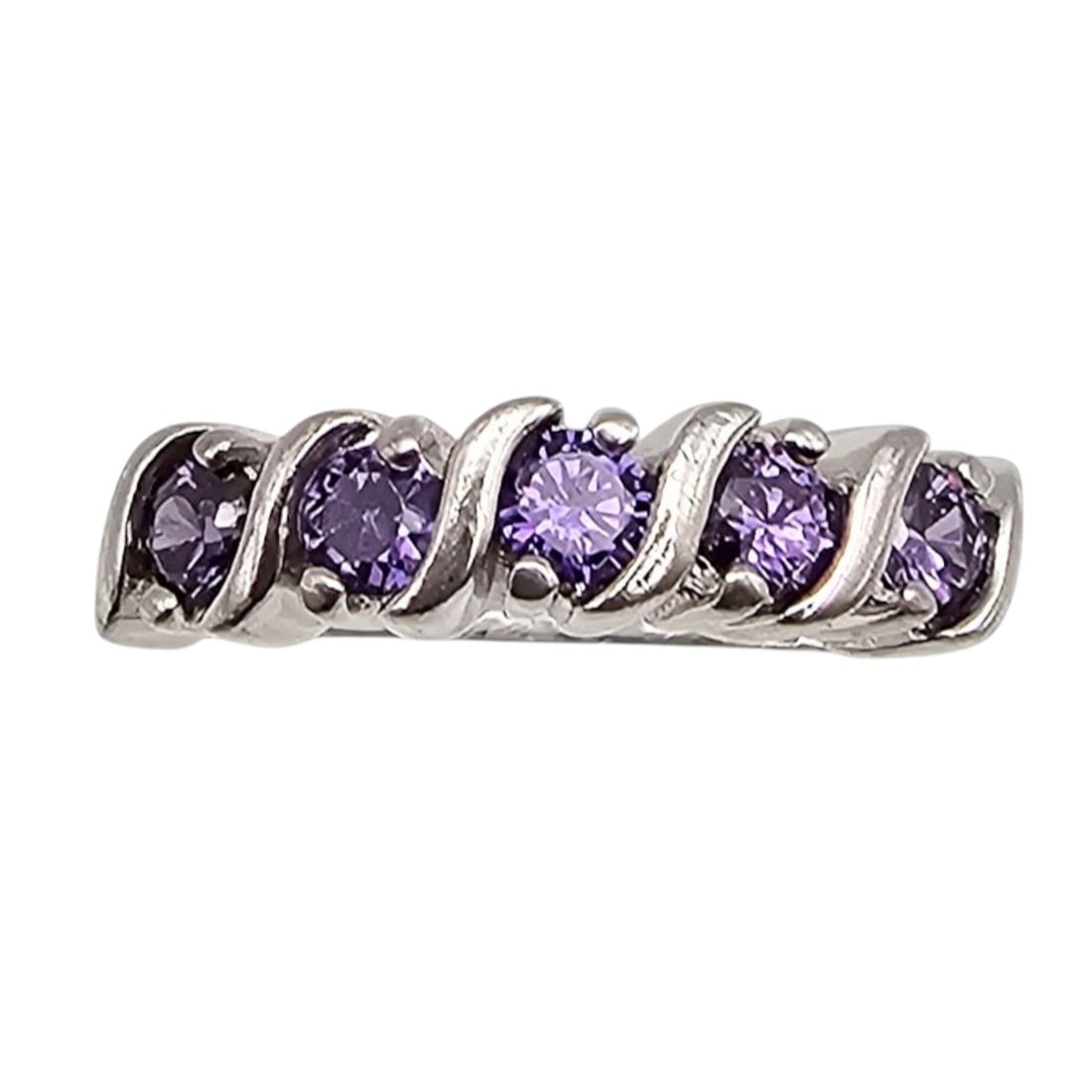 Ross Simons Cubic Zirconia Sterling Silver Cocktail Ring Size 6.75 3.3 G: Ross Simons Cubic Zirconia Sterling Silver Cocktail Ring Size 6.75 3.3 G