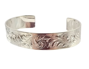 Dave Neamand Sterling Silver Ivy Cuff Bracelet 22.5 G