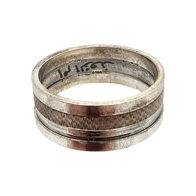 Sterling Silver Band Ring Size 11 7.3 G