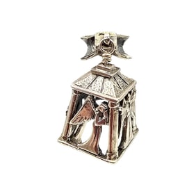 Sterling Silver Angel Bell Pendant 11.2 G