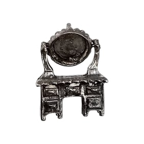 Sterling Silver Vanity Charm Moving Parts 1.4 G