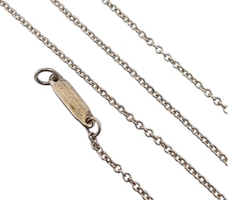 Tiffany & Company Sterling Silver Cable Chain Necklace 1.1 G
