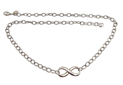 Tiffany & Company Sterling Silver Infinity Necklace 11.6 G