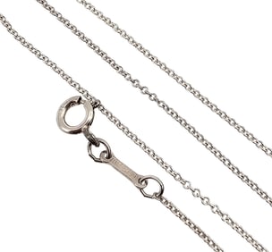 Tiffany & Company Sterling Silver Cable Chain Necklace 1.4 G