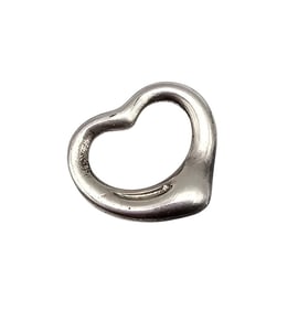 Tiffany & Company Sterling Silver Heart Pendant 1.7 G