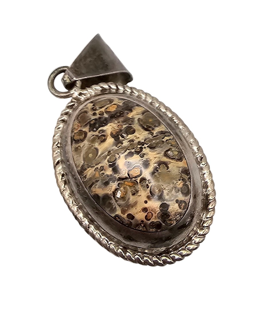 Jasper Amethyst Sterling Silver Pendant 31.6 G (1 of 3)