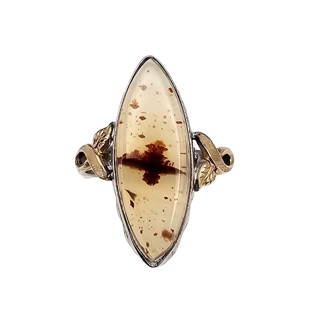 C&C Quartz 10K Gold Filled Sterling Silver Ring Size 5.75 3.2 G (1 of 3)