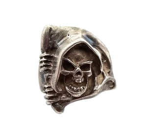 Sterling Silver Grim Reaper Undertaker Ring Size 8.25 10.7 G