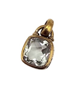 C Amethyst Gold Over Sterling Silver Pendant 4.1 G