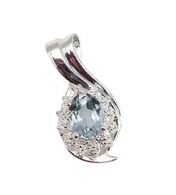 CI Topaz Sterling Silver Pendant 2.6 G