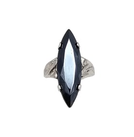 Hematite Sterling Silver Ring Size 5.5 4.7 G