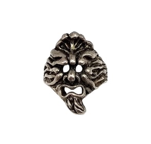 Sterling Silver Artist Made Grim Face Ring Size 5 6.3 G