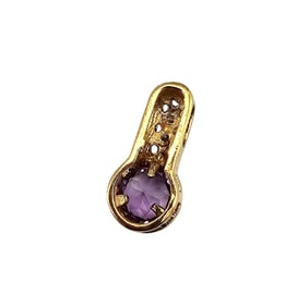 Amethyst Gold Over Sterling Silver Pendant 1.8 G