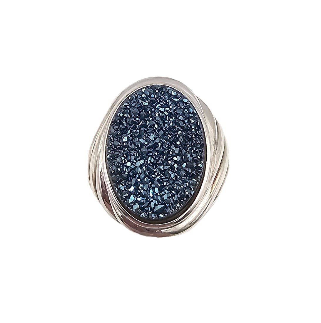 EA Geod Sterling Silver Ring Size 5.75 8.1 G: EA Geod Sterling Silver Ring Size 5.75 8.1 G