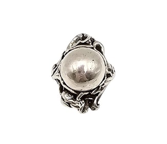 P Sterling Silver Ring Size 5.5 8.2 G