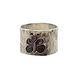 Sterling Silver Butterfly Ring Size 8.5 7.3 G