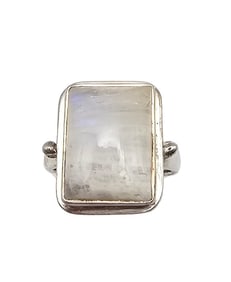 Moonstone Sterling Silver Ring Size 8.25 11.1 G