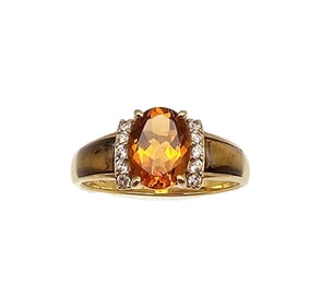 BBJ Amethyst Tigers Eye Gold Over Sterling Silver Cocktail Ring Size 9.25 3.8 G