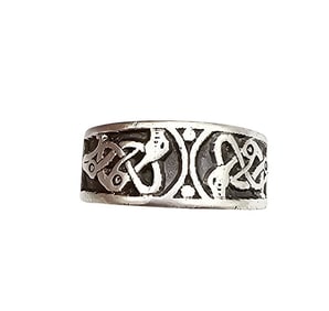 JPK Sterling Silver Celtic Snake/Lizard Ring Size 9.25 6.9 G