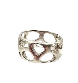 Sterling Silver Cheese Band Ring Size 7.75 5.9 G