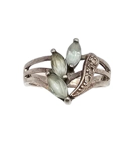 NV Topaz Sterling Silver Cocktail Ring Size 5.5 2.4 G