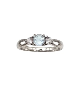 Topaz Sterling Silver Cocktail Ring Size 7.75 2 G