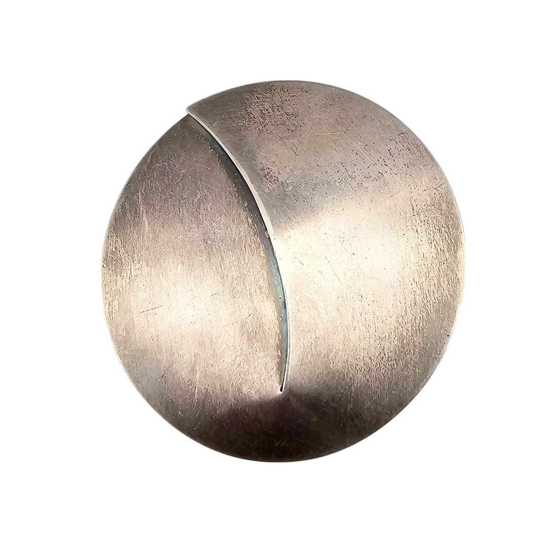 Signed Sterling Silver Modernist Brooch 11.3 G (1 of 3)