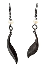 Southwestern Pearl Sterling Silver Drop Dangle Earrings 3.4 G