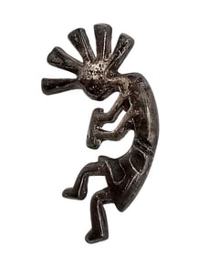 Southwestern Sterling Silver Kokapeli Dancer Tie Tack 3.7 G
