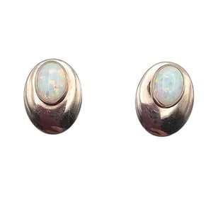 Southwestern Opal Sterling Silver Earrings 2.5 G
