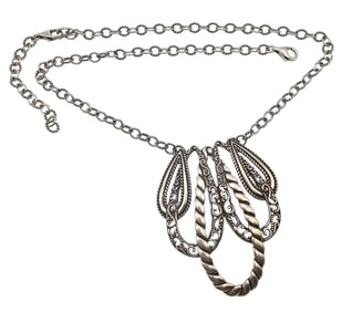 Carolyn Pollack Relios Sterling Silver Necklace 31.8 G