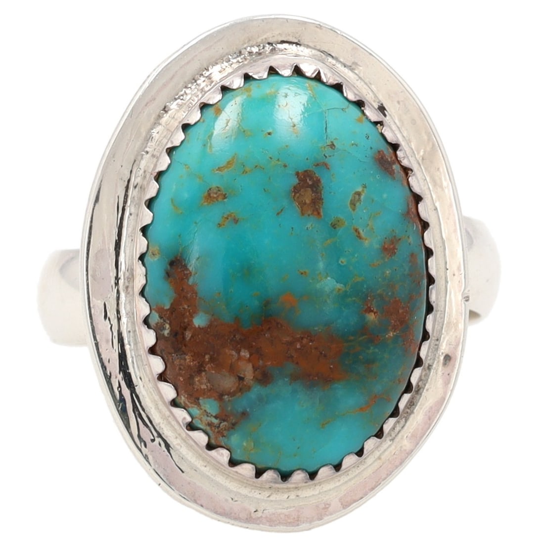 James Henderson Navajo Sterling Turquoise Ring Sz 9 (1 of 7)