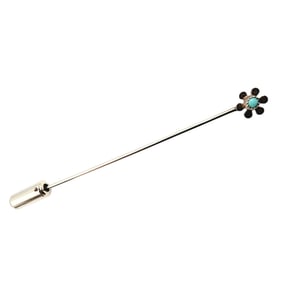 Sterling Southwest Petite Turquoise Flower Stick Pin