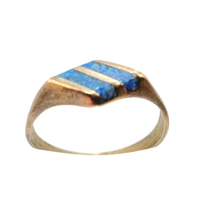 Sterling Southwest Crushed Inlay Ring SZ 6