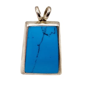 Sterling Turquoise Pendant