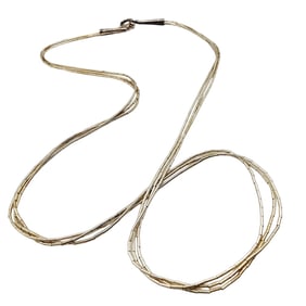 Sterling Liquid Silver 3-Strand Necklace