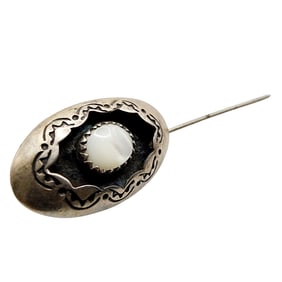 Sterling Navajo Mother of Pearl Stick Pin