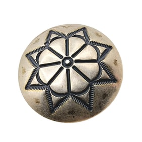 Sterling Navajo Handstamped Button