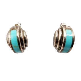 Sterling Turquoise Stud Earrings