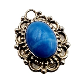 Sterling Elizabeth Etsitty Navajo Scroll Pendant