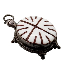 Sterling Unique Turtle Pendant