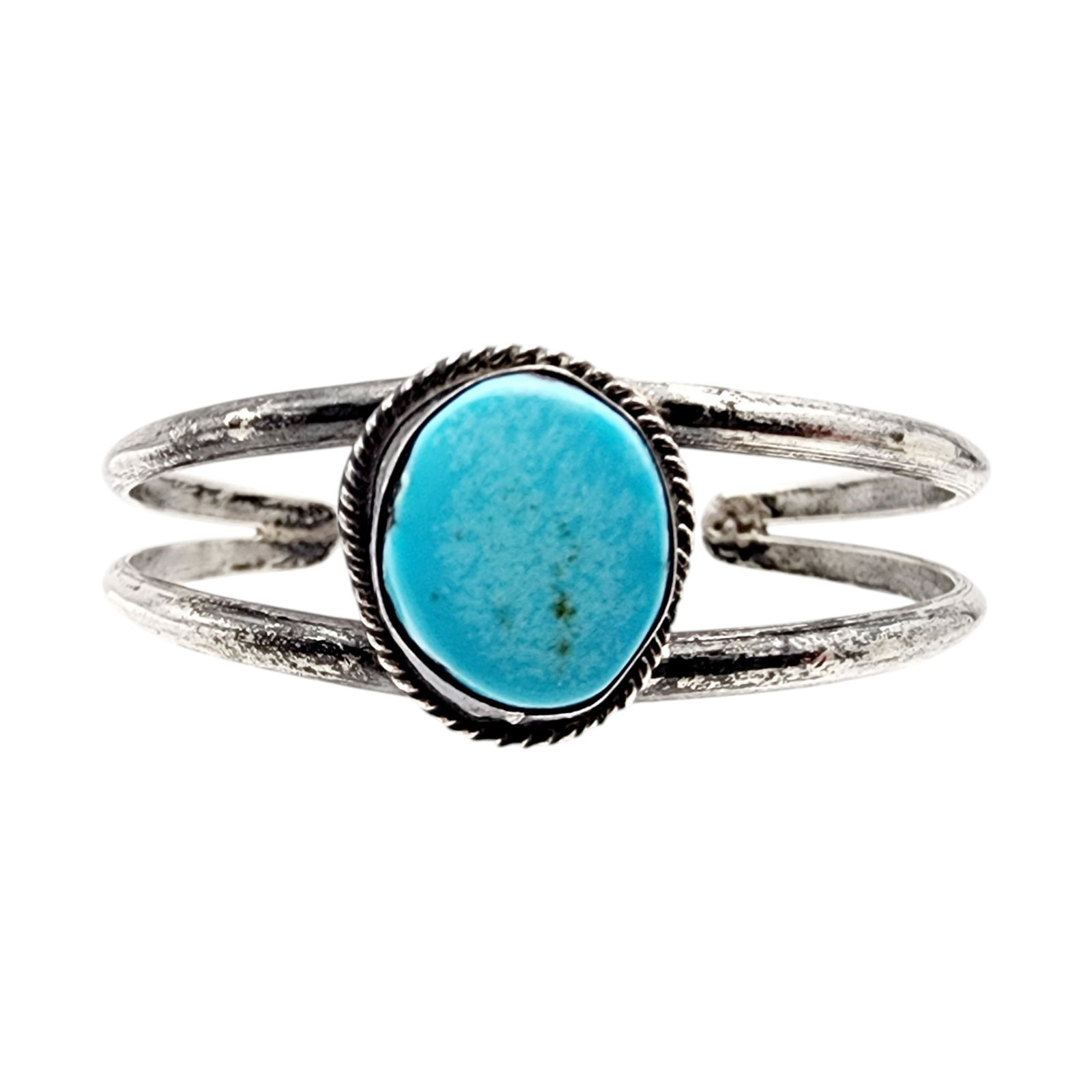 Navajo Sterling Turquoise Cuff Bracelet: Navajo Sterling Turquoise Cuff Bracelet 12.5g