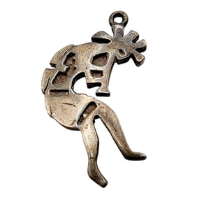 Sterling Navajo Kokopelli Pendant