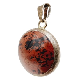 Sterling 950 Taxco TM-1? Jasper Pendant