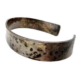 Sterling Vintage Hammered Cuff Bracelet