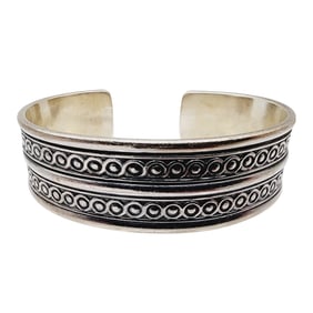 Sterling Heavy Mexico Cuff Bracelet